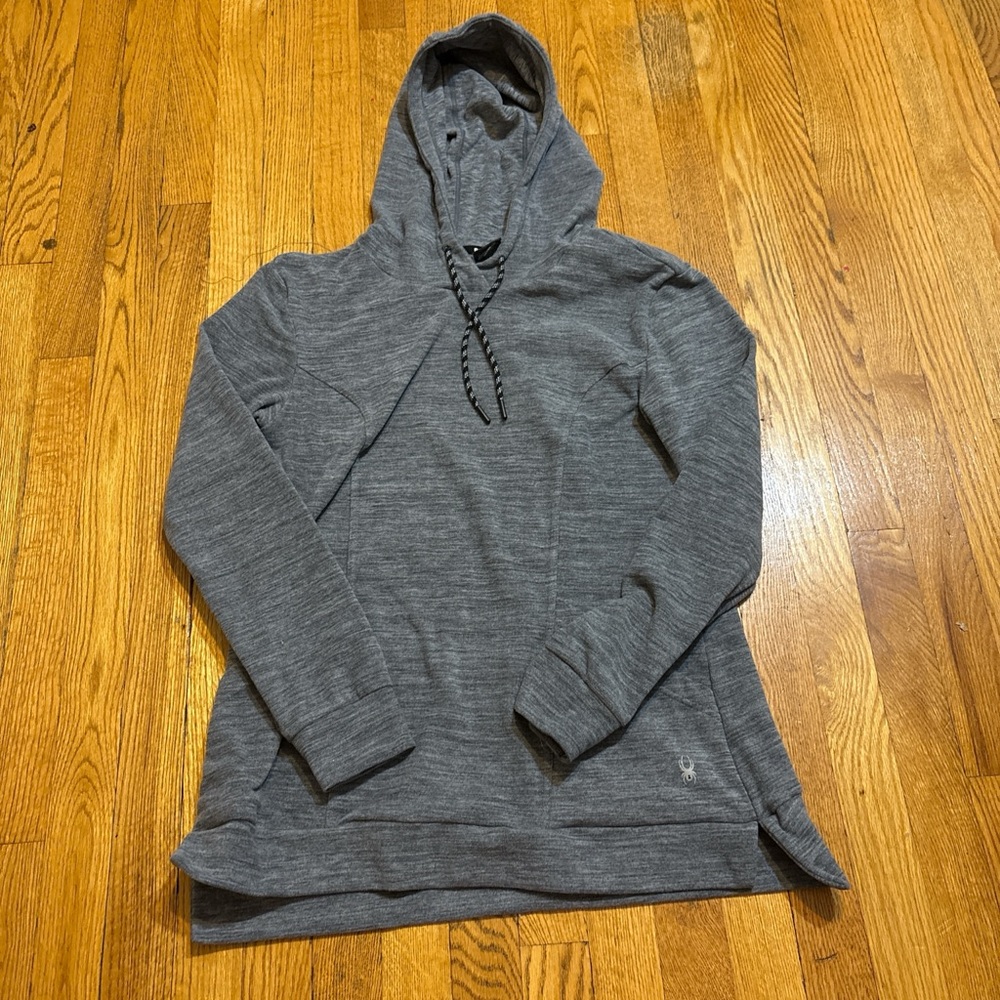 Spyder Charcoal Gray Hooded Sweatshirt